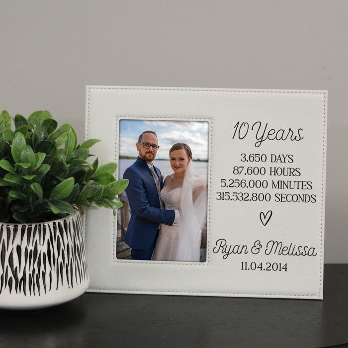 Personalized "Years, Days, Hours, Minutes, Seconds Together" Picture Frame