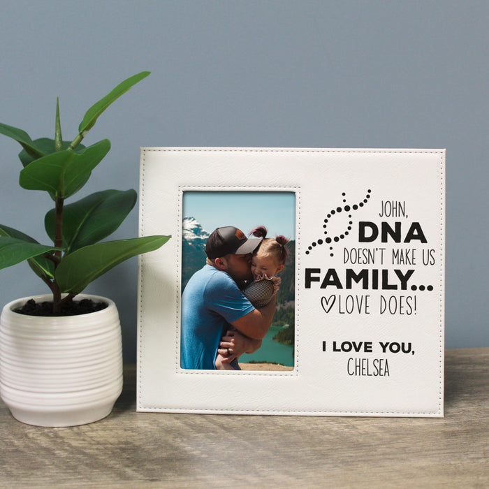 Personalized Stepdad DNA Family Picture Frame