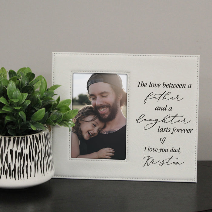 Father Daughter Love Engraved Picture Frame