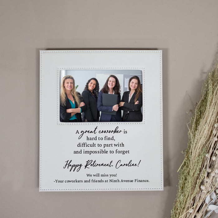 Personalized Great Worker Coworker Retirement Picture Frame