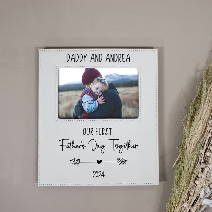 Personalized "Our First Father's Day Together" Picture Frame