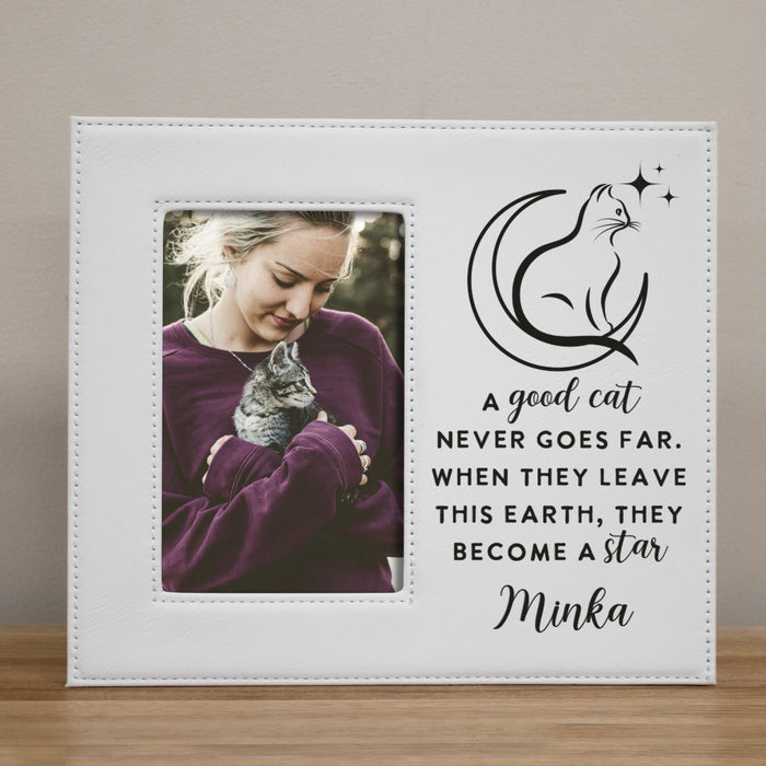 Personalized "A Good Cat"  Memorial Picture Frame