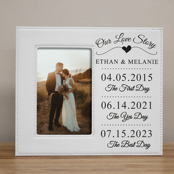 Personalized "Our Love Story" Picture Frame