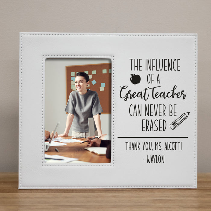 Personalized "The Influence of a Great Teacher..." Picture Frame