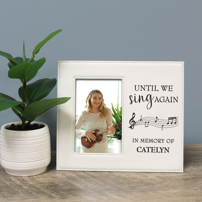 Personalized "Until We Sing Again" Memorial Picture Frame