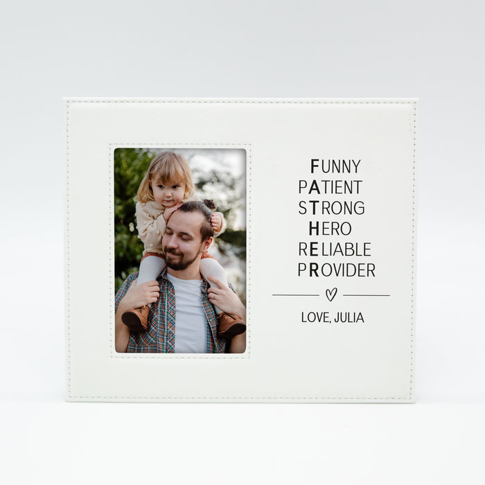 Personalized Father Acronym Picture Frame