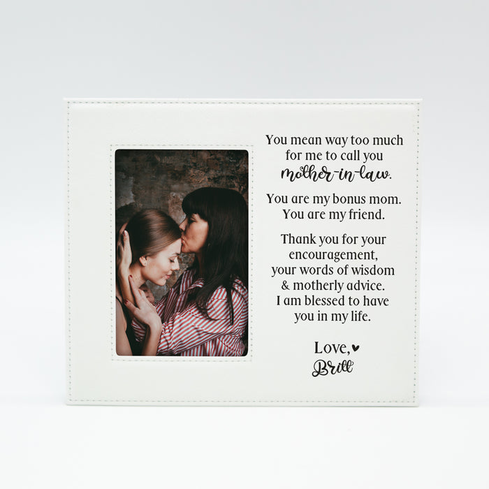 Personalized Mother In Law Picture Frame