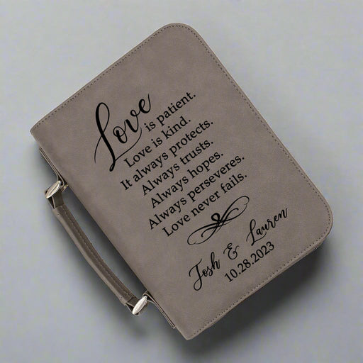 Personalized Couple Love Bible Case