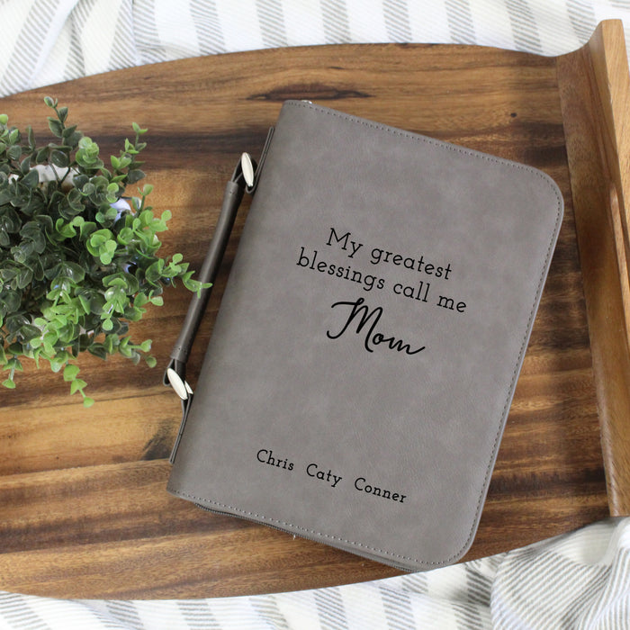 Personalized Mom's Blessings Bible Cover