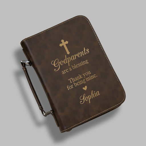 Personalized Godparent Gift Bible Case