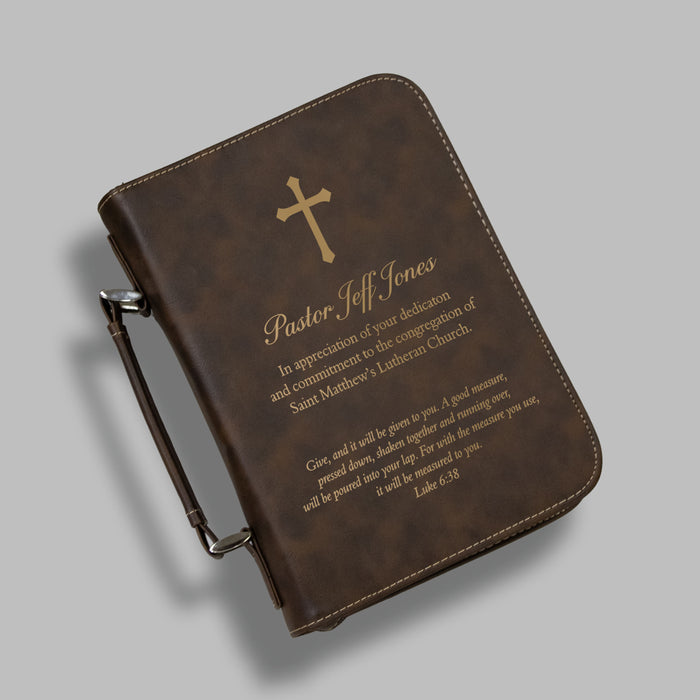 Personalized Pastor Gift Bible Case