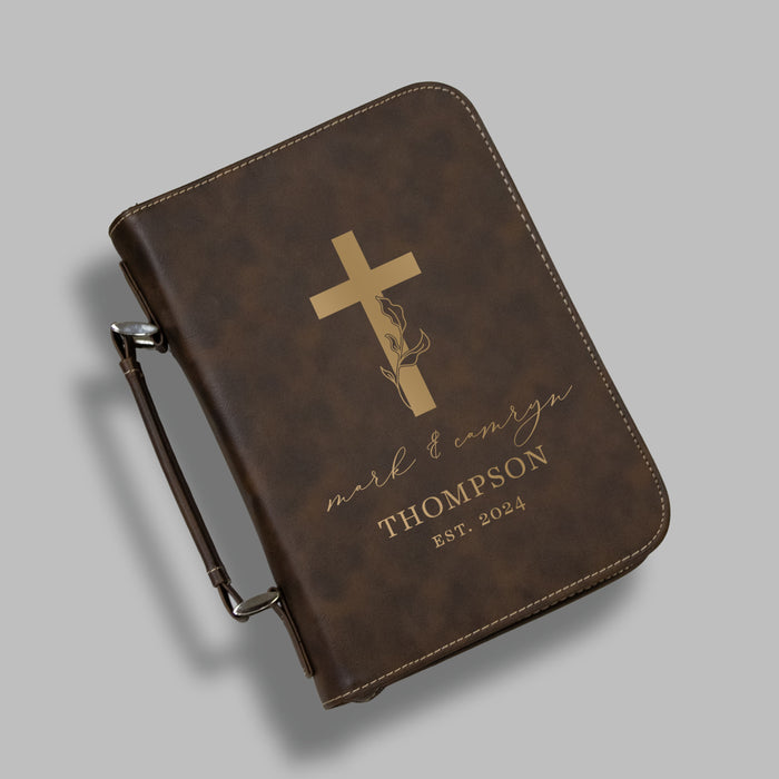 Personalized Wedding Couple Bible Case