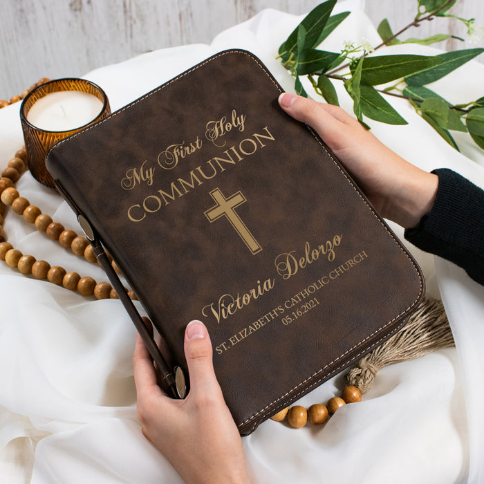 Personalized First Holy Communion Bible Cover