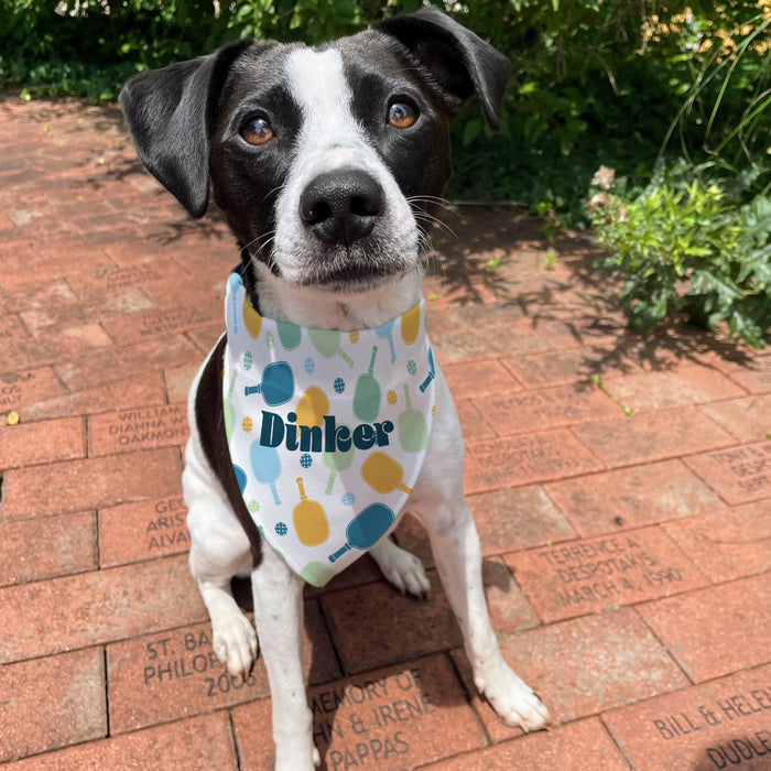 Personalized Pickleball Dog Bandana