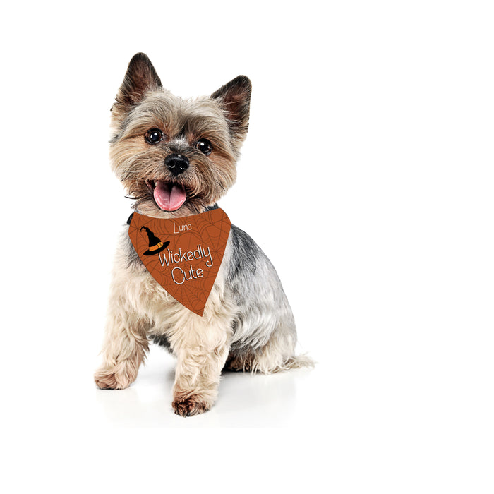 Personalized Wickedly Cute Halloween Dog Bandana