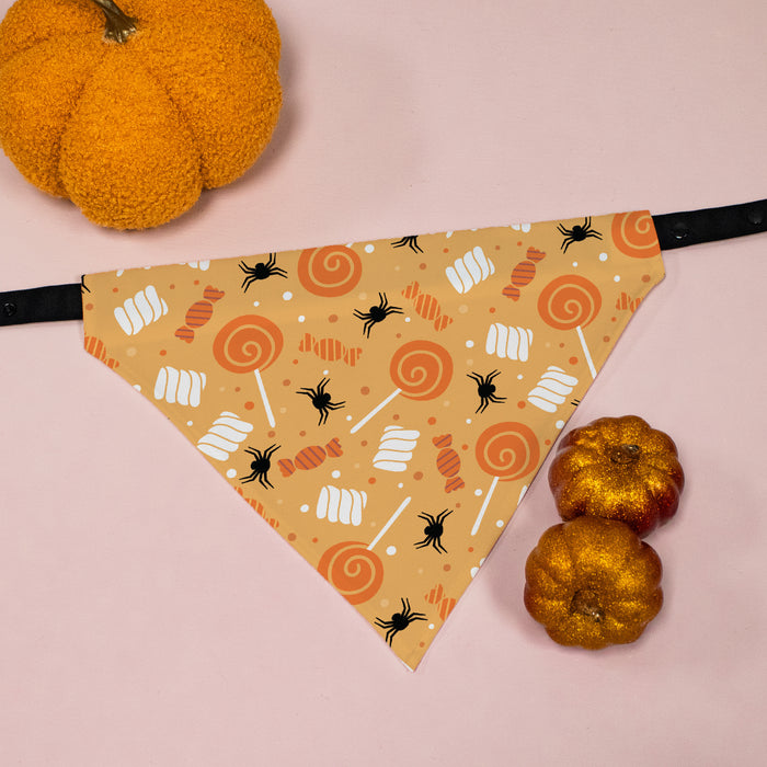 Personalized "Tricks for Treats" Halloween Dog Bandana