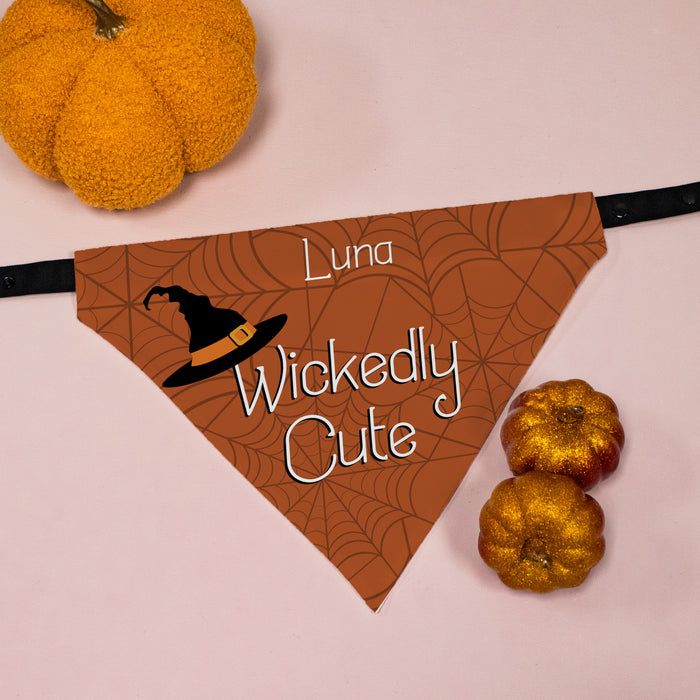 Personalized Wickedly Cute Halloween Dog Bandana