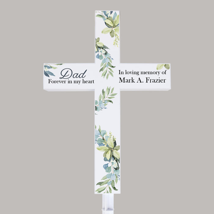 Personalized Dad Memorial Solar Garden Stake