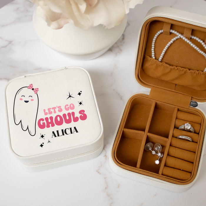 Personalized "Let's Go Ghouls" Halloween Jewelry Box