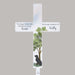 Dog Memorial Solar Cross Garden Stake