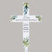 Personalized son memorial cross garden stake