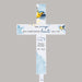 Personalized Wings Ready Memorial Solar Cross Garden Stake