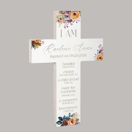 Personalized Religious Cross Gift for Baptism