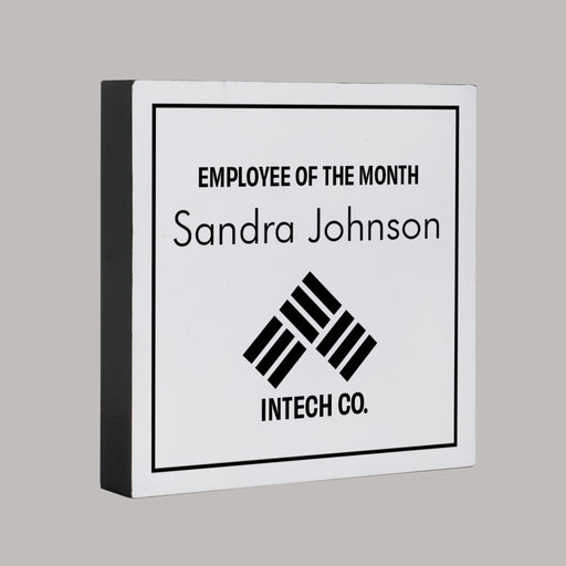 Company Logo Desktop Sign