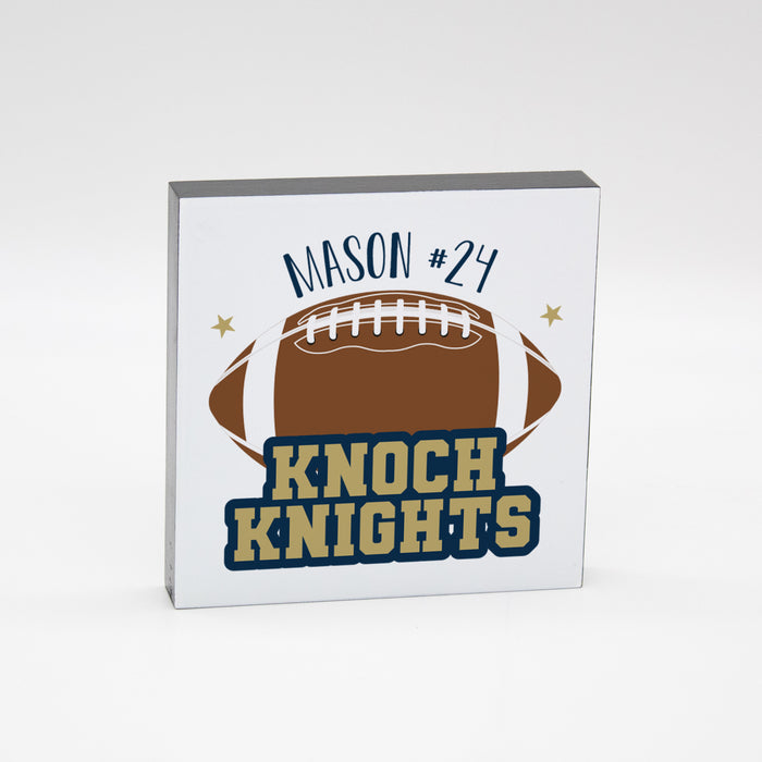 Personalized Football Player Plaque