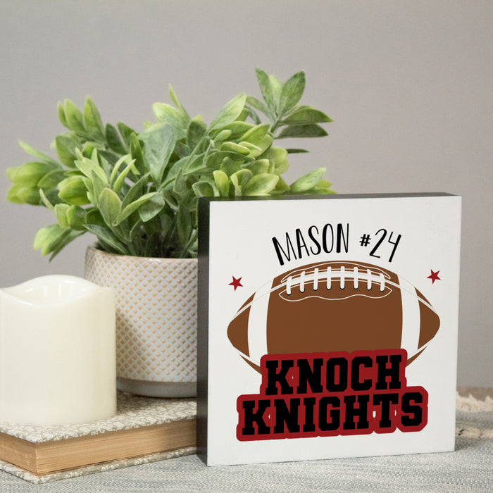 Personalized Football Player Plaque