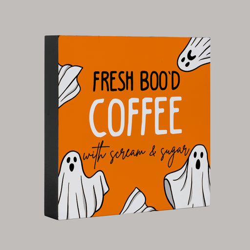 Fresh Boo'd Coffee Halloween Sign