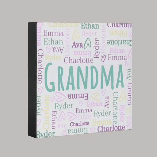 Grandma Sign Personalized with Grandchildren's Names