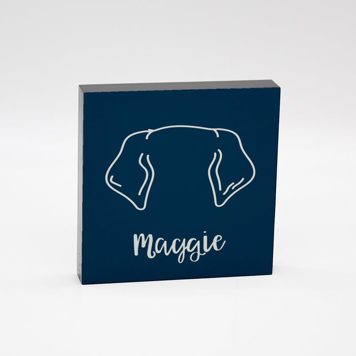 Personalized Dog Ear Decor Sign