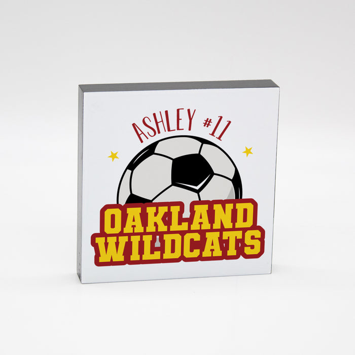 Personalized Soccer Player Plaque