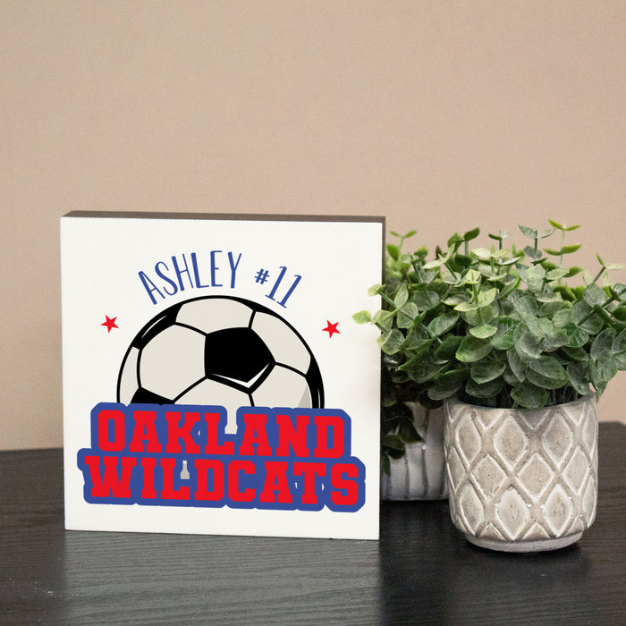 Personalized Soccer Player Plaque