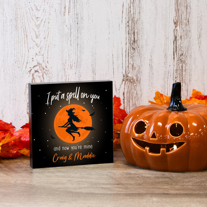 Personalized "I Put a Spell on You" Halloween Sign