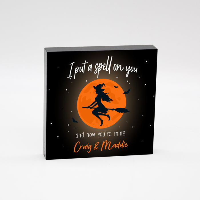 Personalized "I Put a Spell on You" Halloween Sign