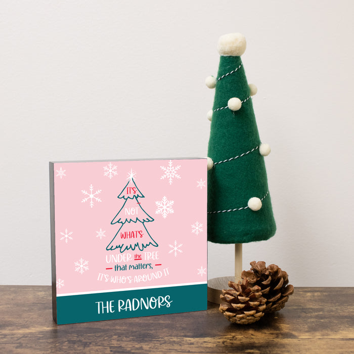 Personalized Christmas Saying Decor Sign