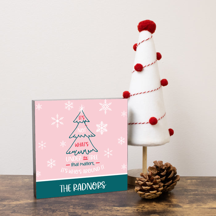 Personalized Christmas Saying Decor Sign