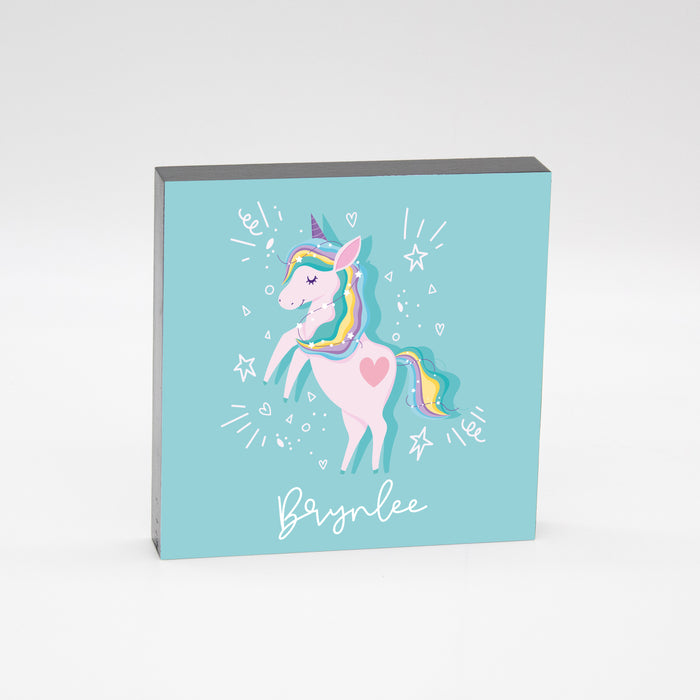 Personalized Unicorn Decor Sign for Girls