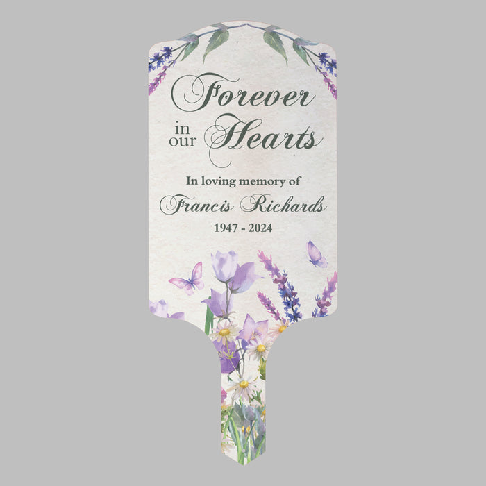 Personalized memorial garden stake