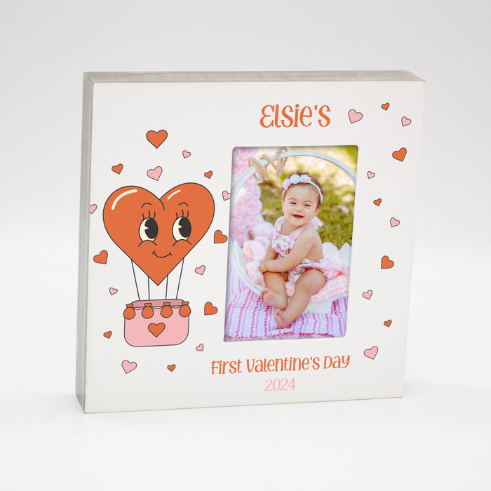 Personalized First Valentine's Day Picture Frame