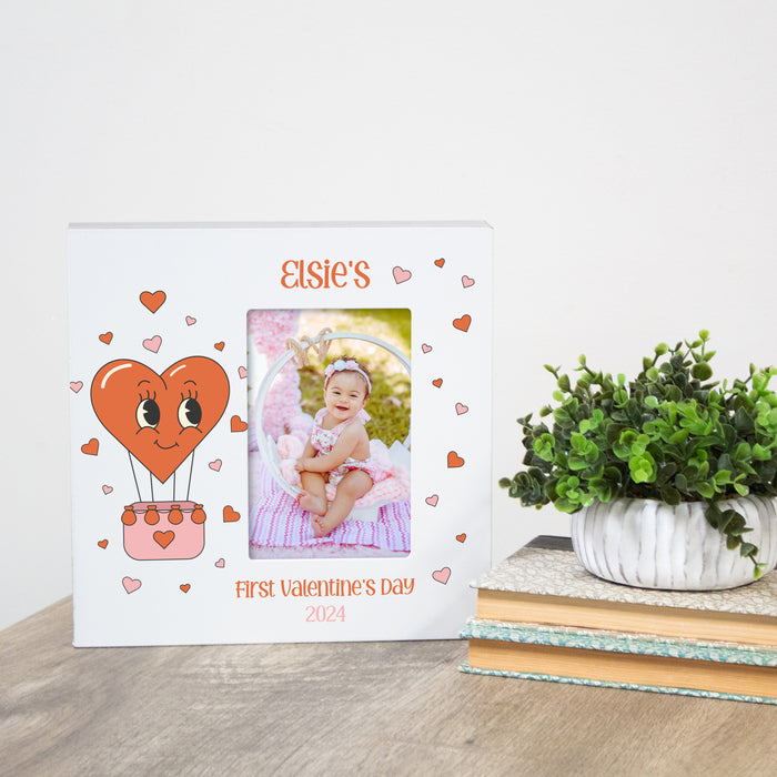Personalized First Valentine's Day Picture Frame