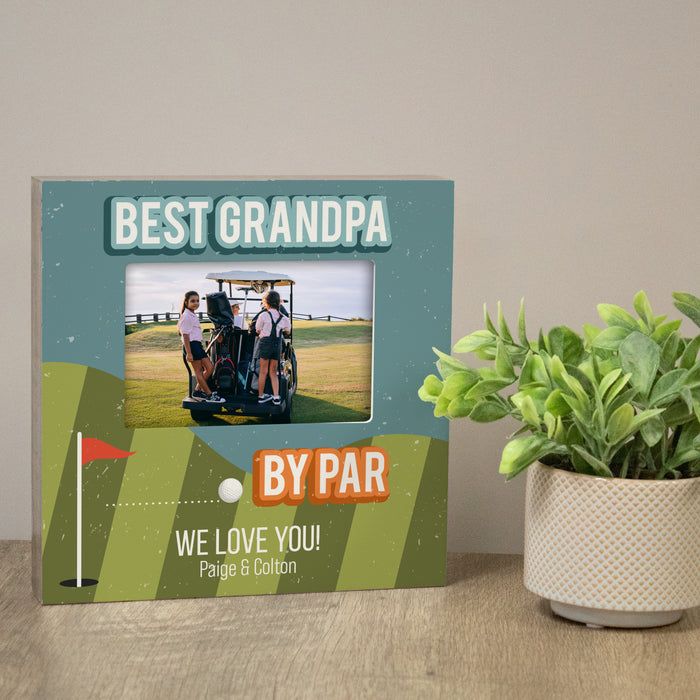 Personalized "Best Grandpa By Par" Grandfather Frame