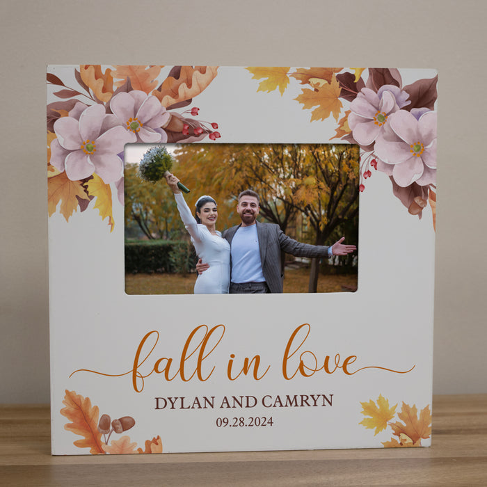 Fall wedding picture frame