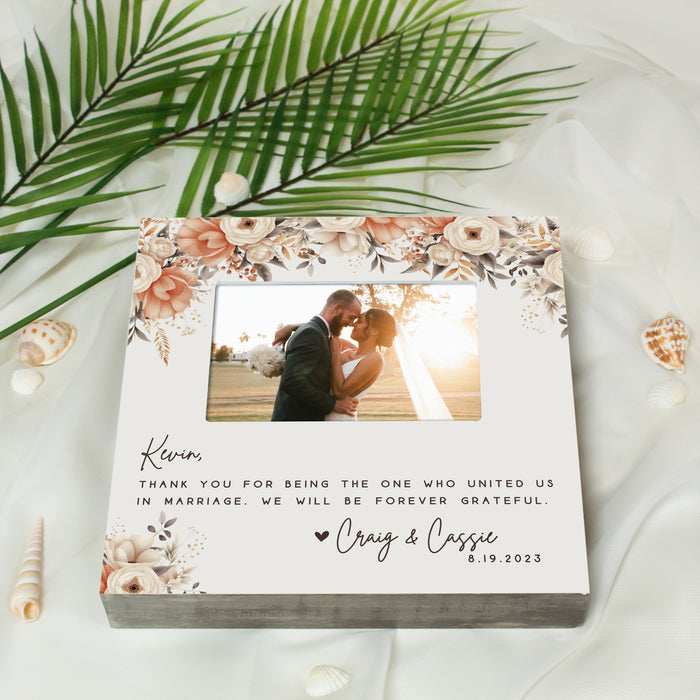 Personalized Wedding Officiant Picture Frame