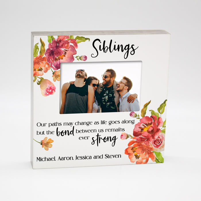 Personalized "Sibling Bond" Picture Frame