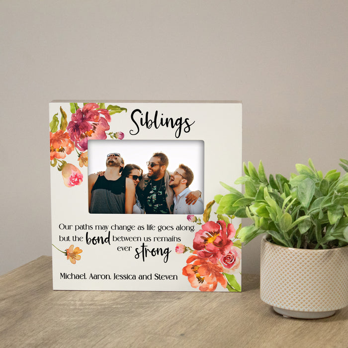 Personalized "Sibling Bond" Picture Frame