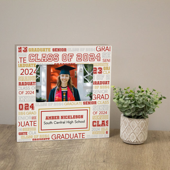 Personalized School Spirit Graduation Picture Frame