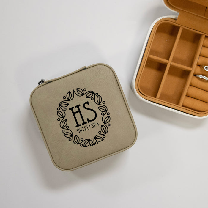 Personalized Company Logo Travel Jewelry Box